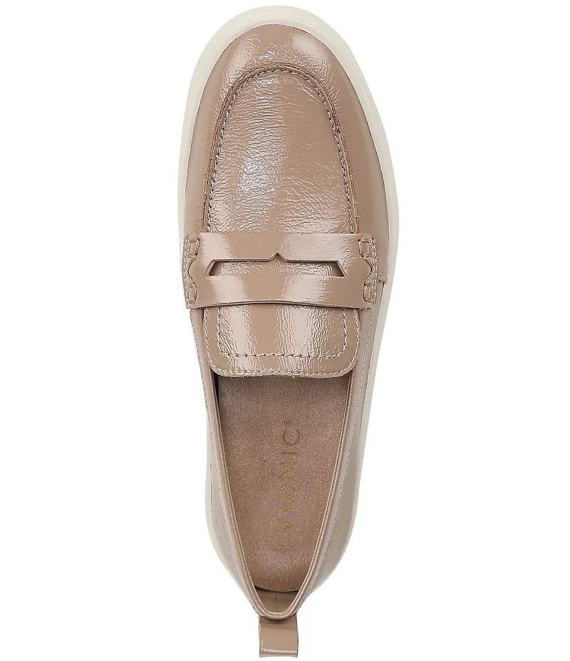 Vionic Uptown Patent Leather Packable Penny Loafers