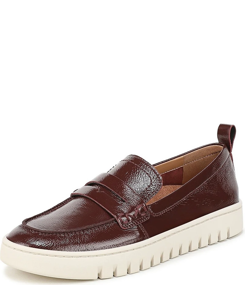 Vionic Uptown Patent Leather Packable Penny Loafers