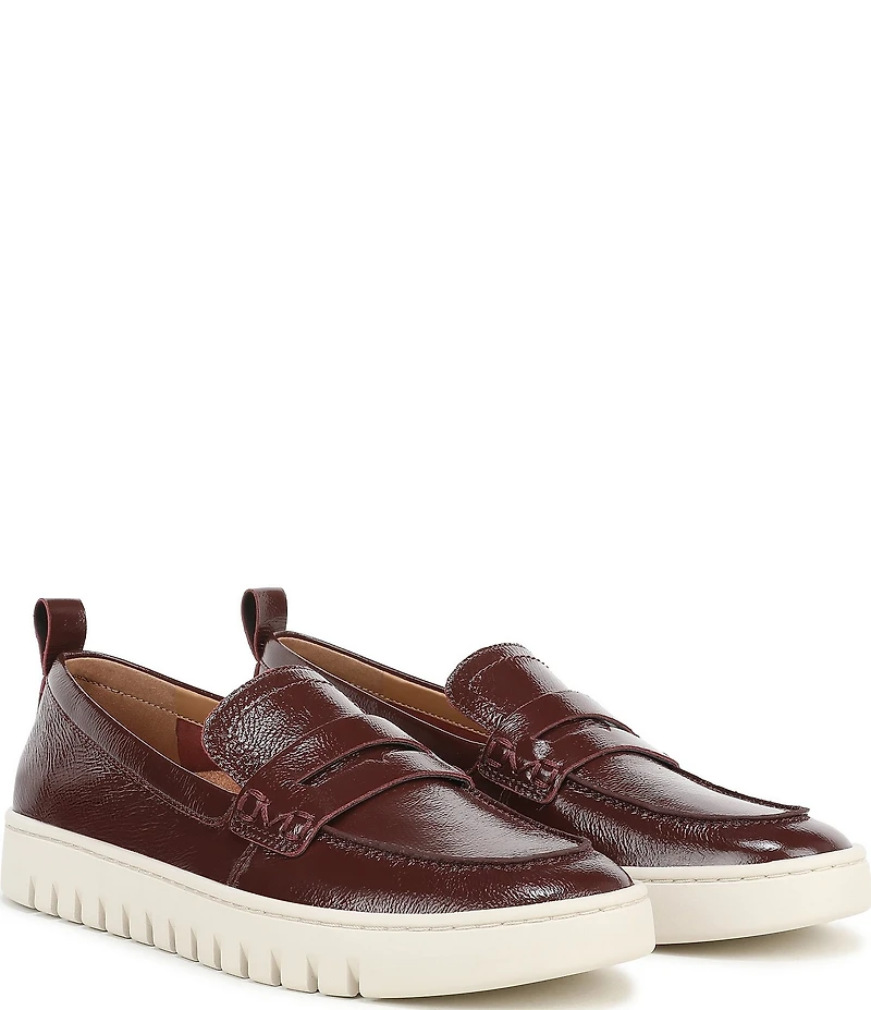 Vionic Uptown Patent Leather Packable Penny Loafers