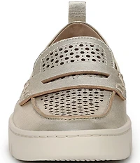 Vionic Uptown Perforated Leather Packable Travel Penny Loafers