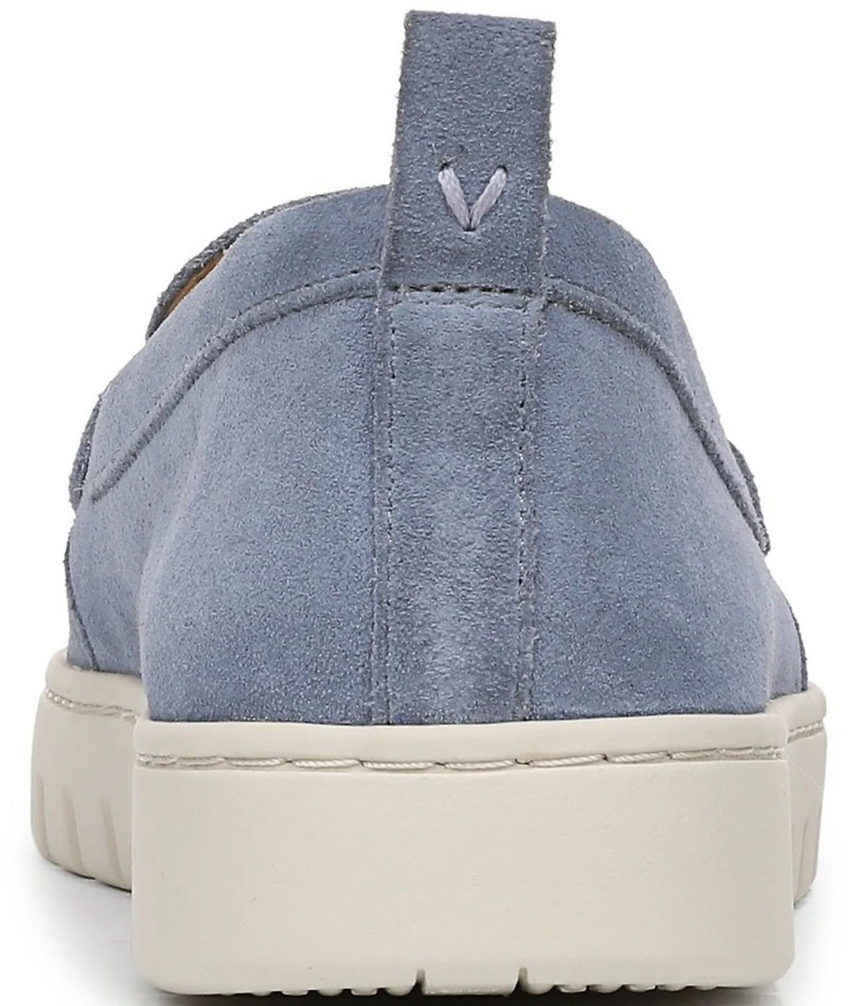 Vionic Uptown Perforated Suede Packable Travel Penny Loafers