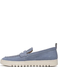 Vionic Uptown Perforated Suede Packable Travel Penny Loafers