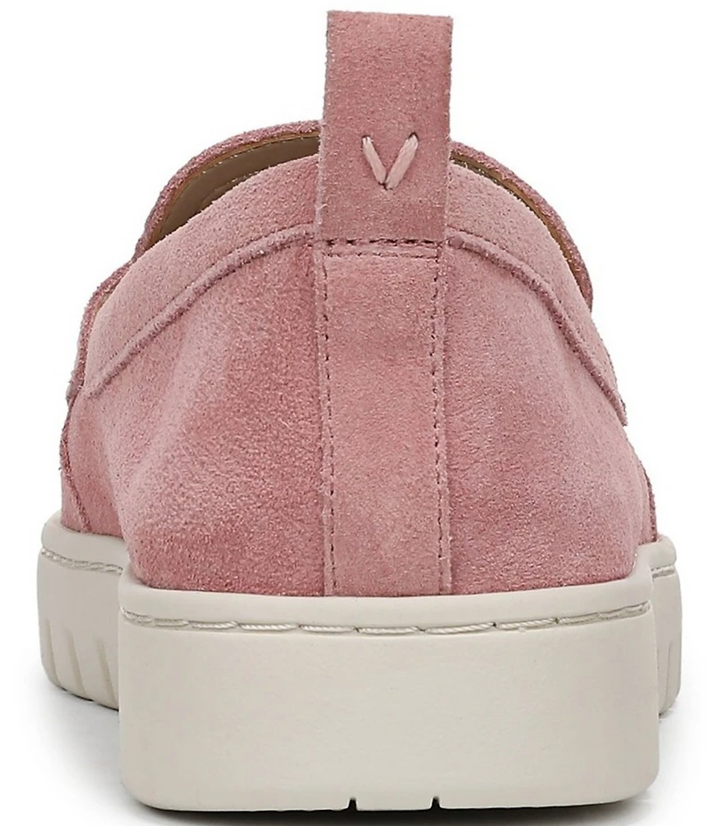 Vionic Uptown Perforated Suede Packable Travel Penny Loafers