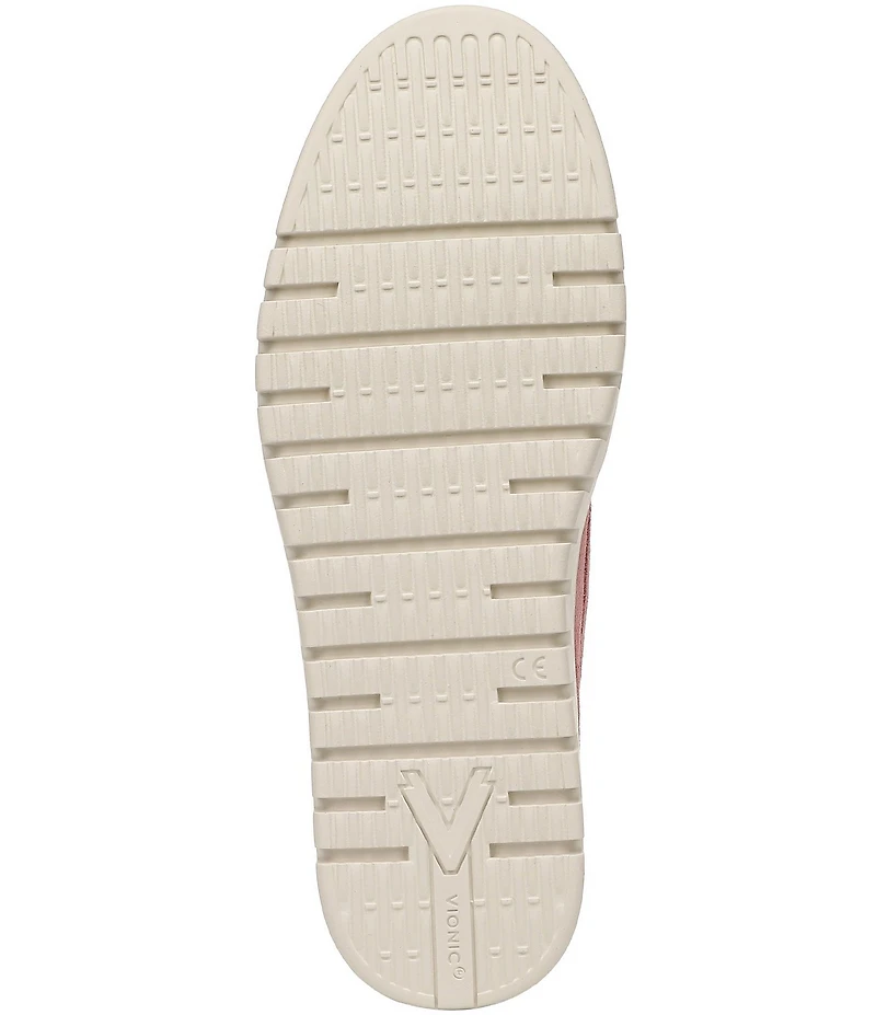 Vionic Uptown Perforated Suede Packable Travel Penny Loafers