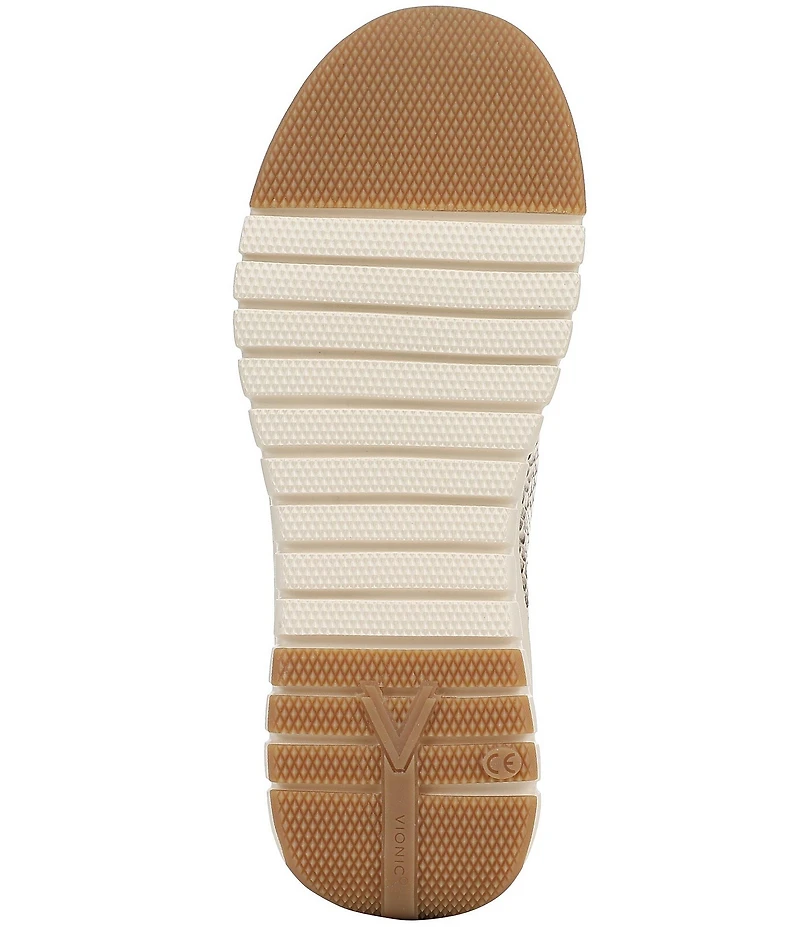 Vionic Uptown Print Leather Platform Sneakers