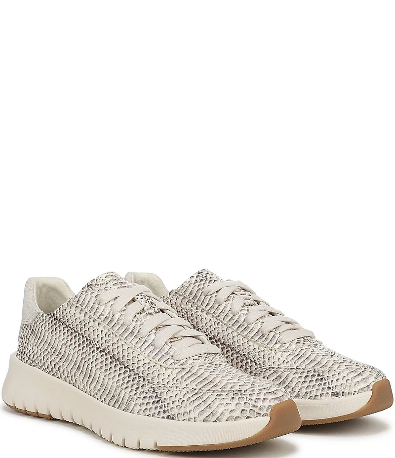 Vionic Uptown Print Leather Platform Sneakers