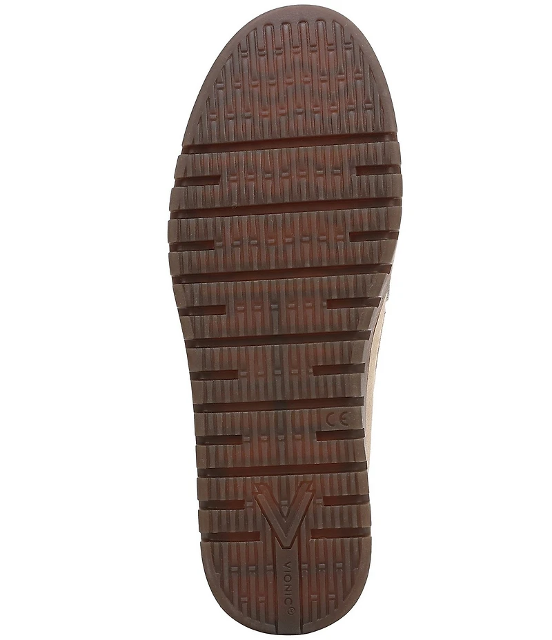 Vionic Uptown Suede and Leather Packable Penny Loafers