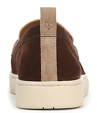 Vionic Uptown Suede and Leather Packable Penny Loafers