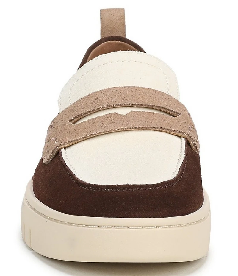 Vionic Uptown Suede and Leather Packable Penny Loafers