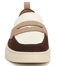 Vionic Uptown Suede and Leather Packable Penny Loafers