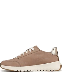 Vionic Uptown Suede and Leather Platform Sneakers