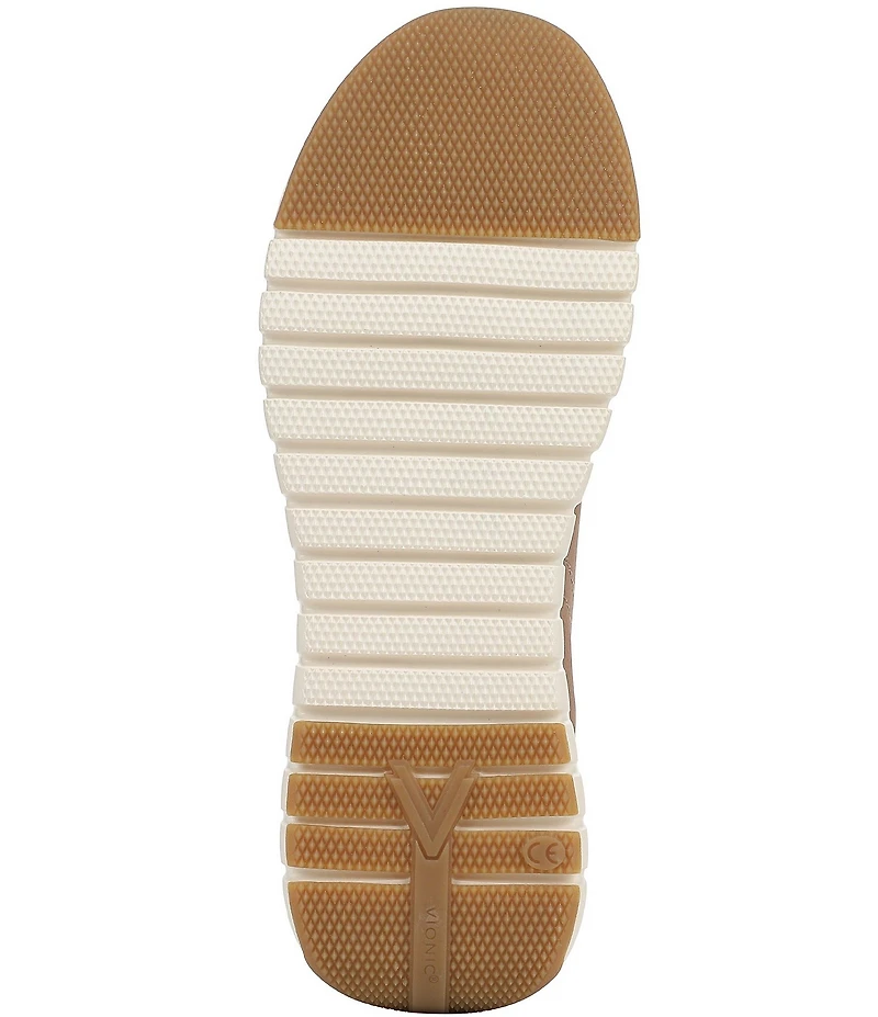 Vionic Uptown Suede and Leather Platform Sneakers