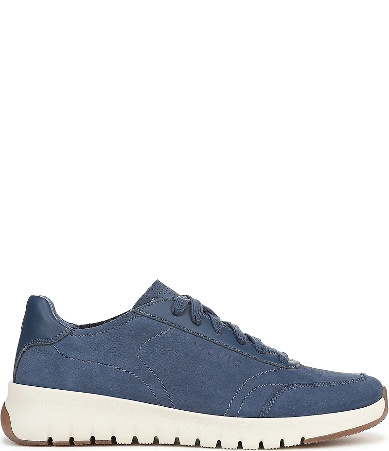 Vionic Uptown Suede and Leather Platform Sneakers