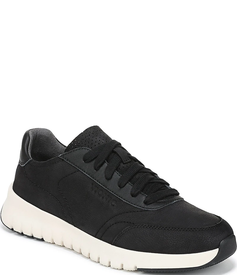 Vionic Uptown Suede and Leather Platform Sneakers