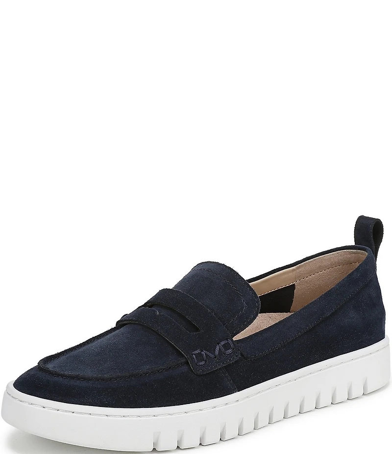 Vionic Uptown Suede Packable Travel Penny Loafers