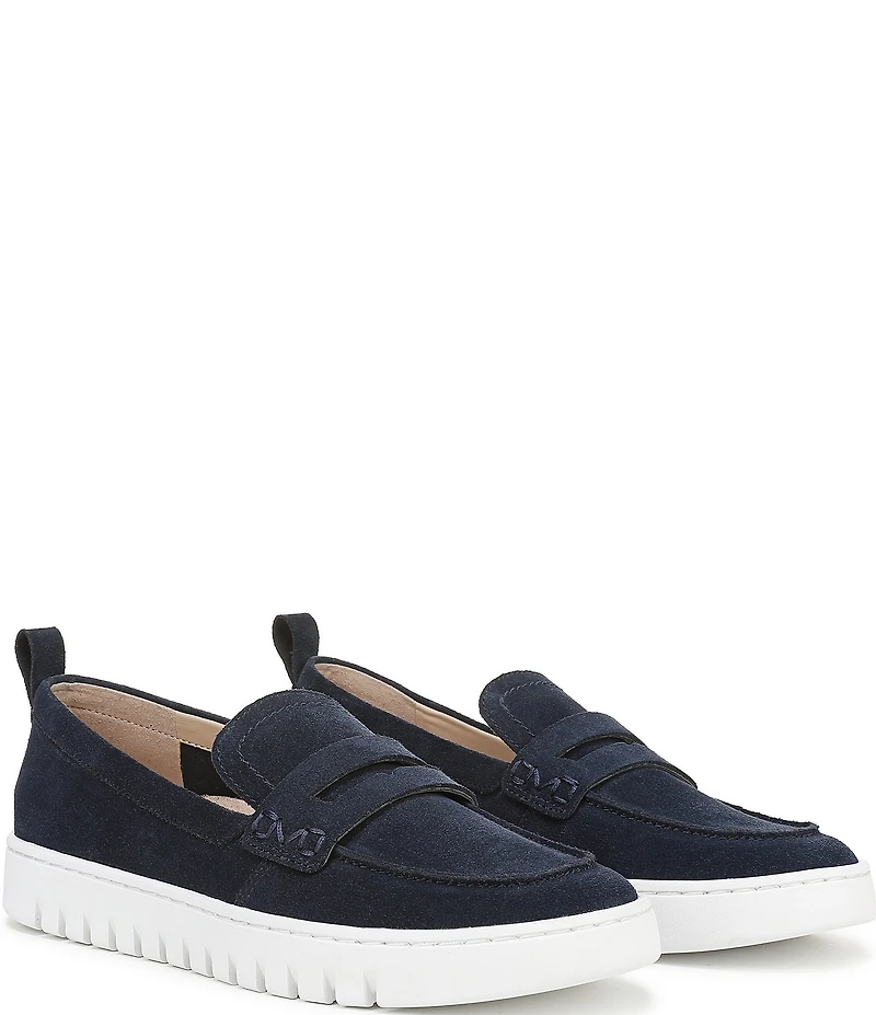 Vionic Uptown Suede Packable Travel Penny Loafers