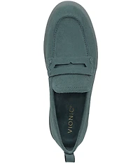 Vionic Uptown Suede Packable Travel Penny Loafers