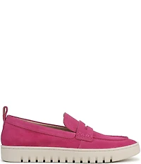 Vionic Uptown Suede Packable Travel Penny Loafers