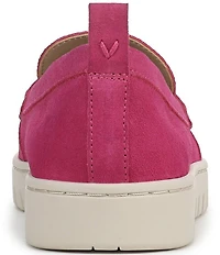 Vionic Uptown Suede Packable Travel Penny Loafers