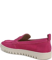 Vionic Uptown Suede Packable Travel Penny Loafers
