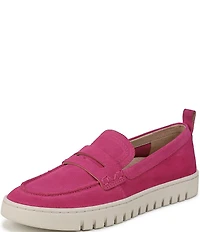 Vionic Uptown Suede Packable Travel Penny Loafers