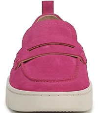 Vionic Uptown Suede Packable Travel Penny Loafers