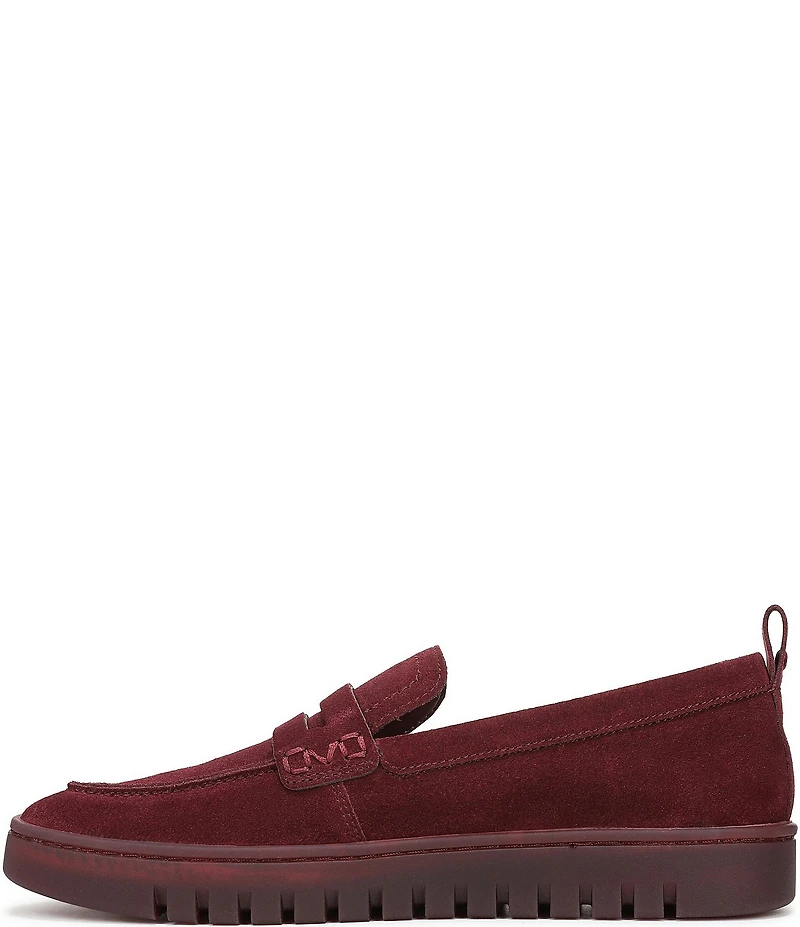 Vionic Uptown Suede Packable Travel Penny Loafers