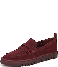 Vionic Uptown Suede Packable Travel Penny Loafers