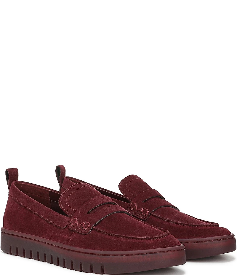 Vionic Uptown Suede Packable Travel Penny Loafers