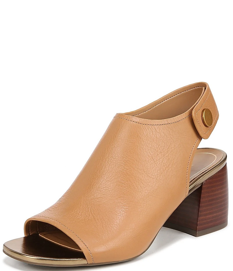 Vionic Valencia Leather Peep Toe Shooties