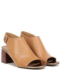 Vionic Valencia Leather Peep Toe Shooties