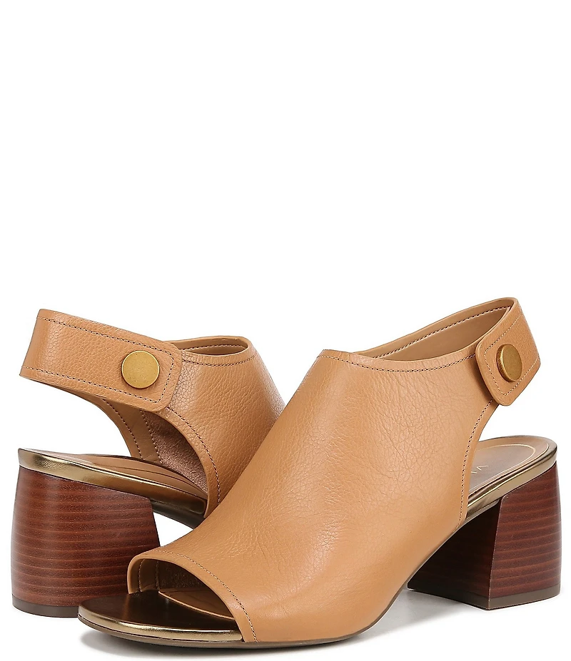 Vionic Valencia Leather Peep Toe Shooties