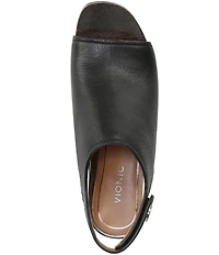 Vionic Valencia Leather Peep Toe Shooties