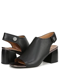Vionic Valencia Leather Peep Toe Shooties