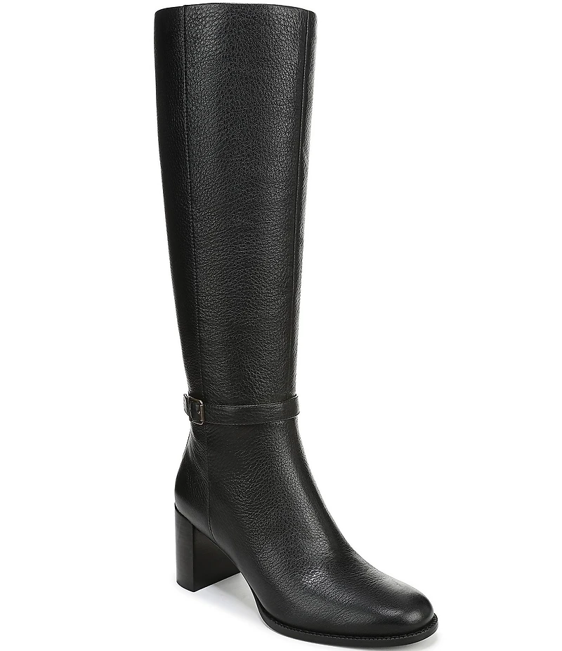 Vionic Valora Leather Block Heel Tall Boots