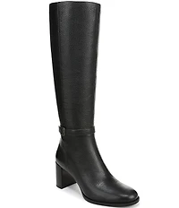 Vionic Valora Leather Block Heel Tall Boots