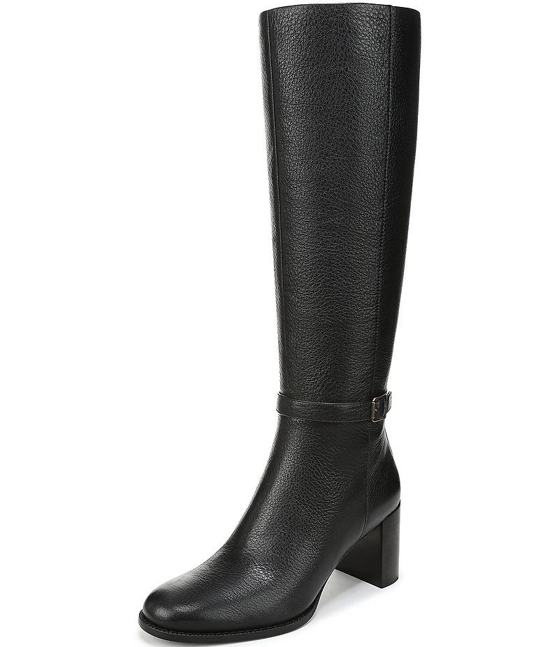 Vionic Valora Leather Block Heel Tall Boots