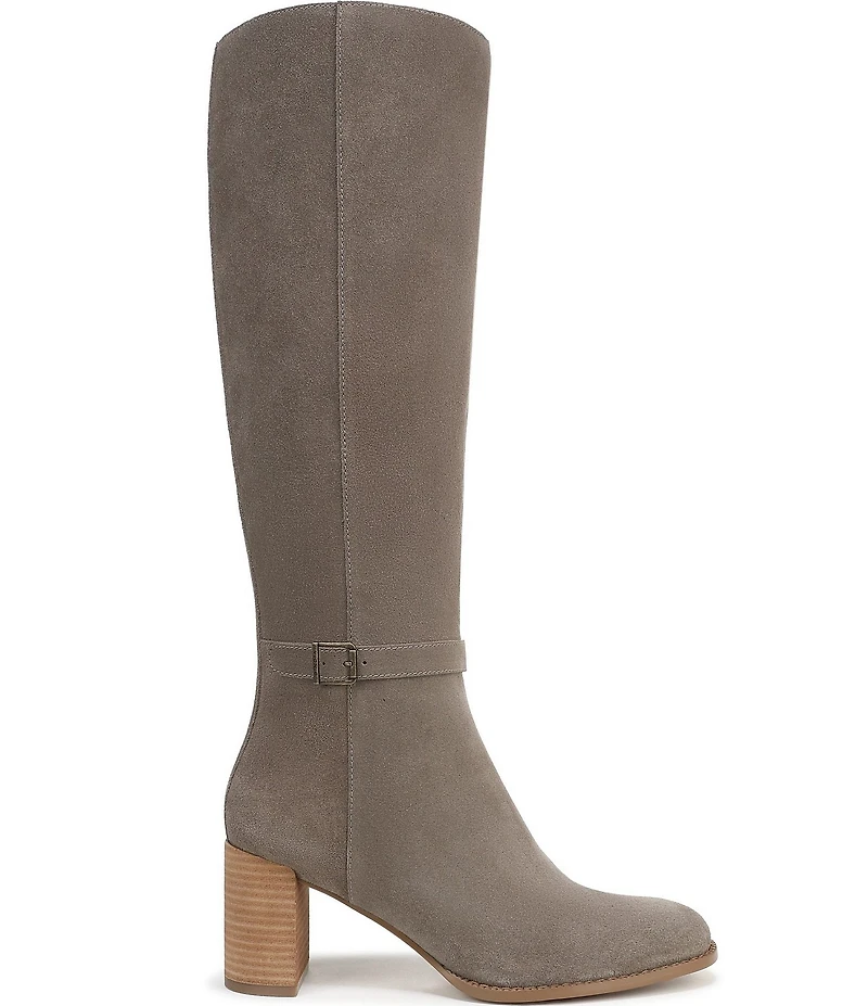 Vionic Valora Suede Block Heel Tall Boots