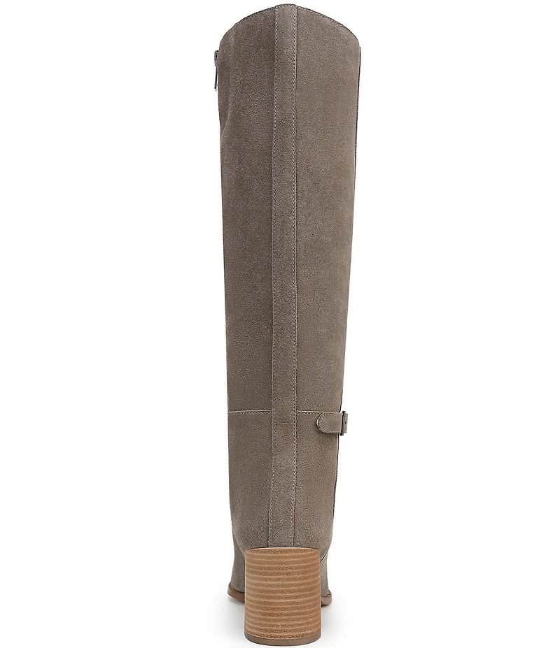 Vionic Valora Suede Block Heel Tall Boots