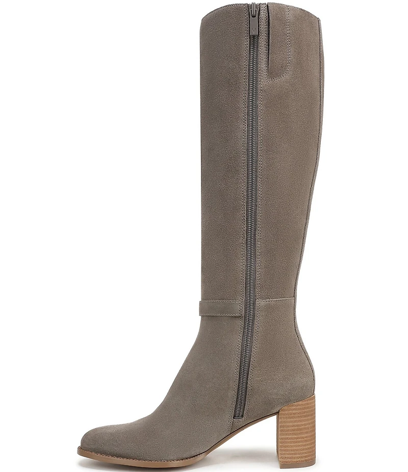 Vionic Valora Suede Block Heel Tall Boots