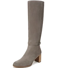 Vionic Valora Suede Block Heel Tall Boots