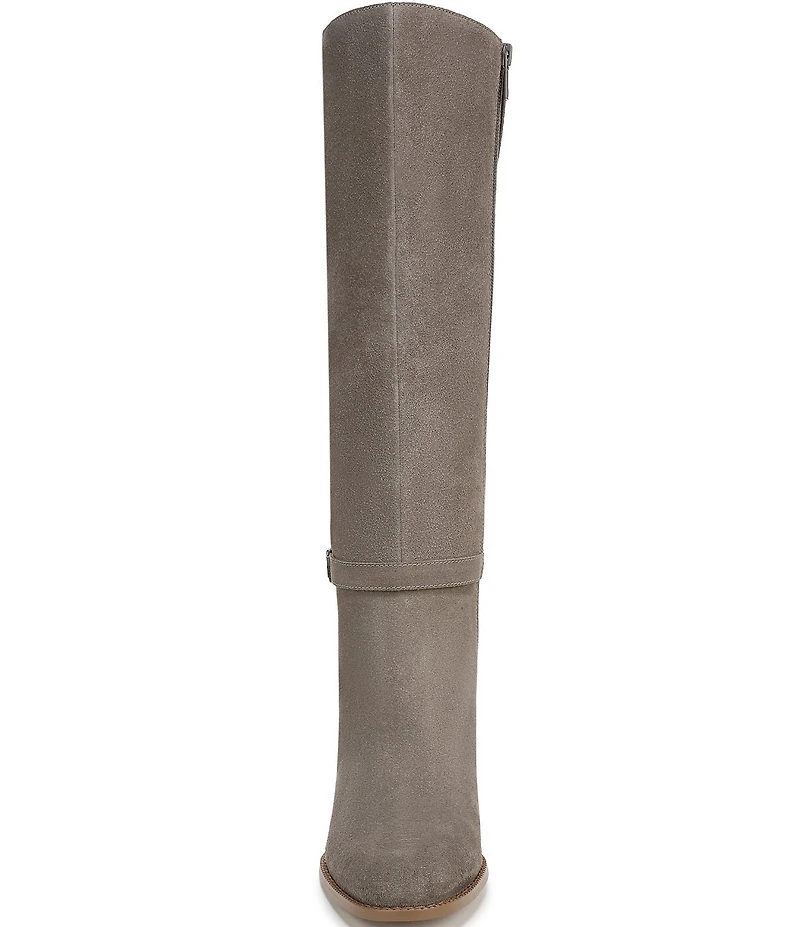 Vionic Valora Suede Block Heel Tall Boots
