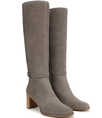 Vionic Valora Suede Block Heel Tall Boots