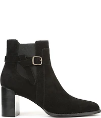 Vionic Vivette Suede Buckle Hardware Strap Ankle Booties