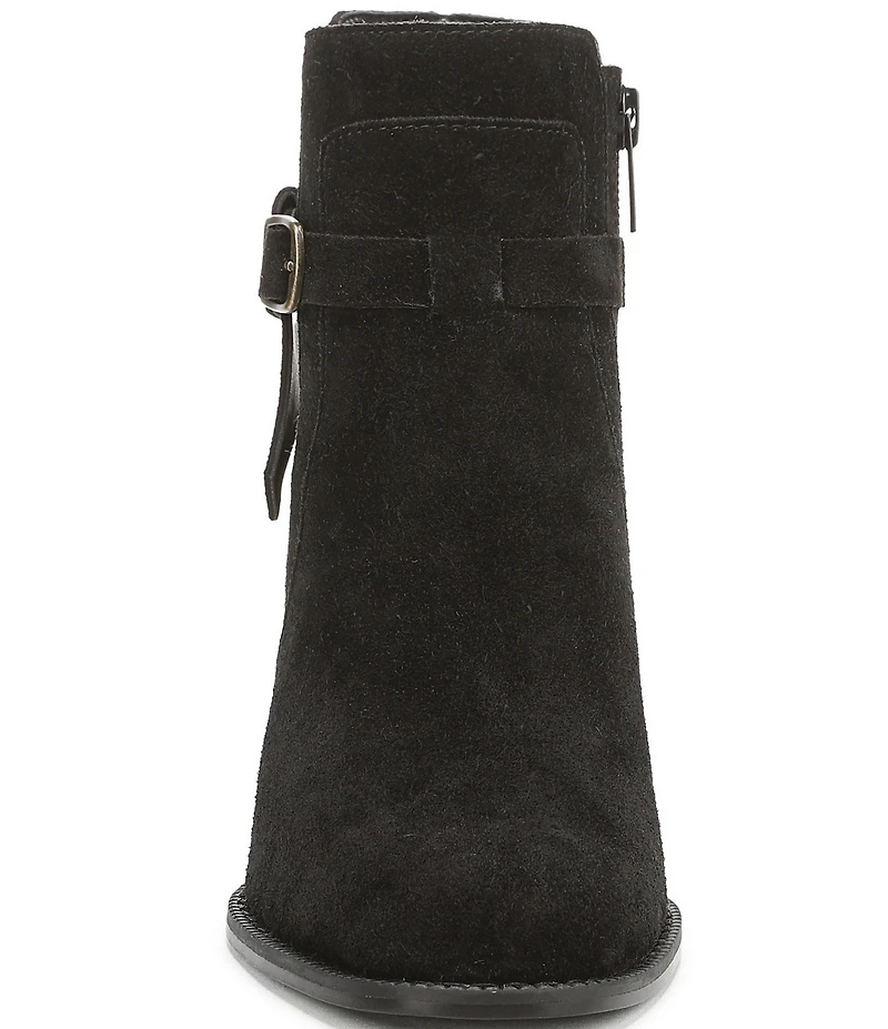 Vionic Vivette Suede Buckle Hardware Strap Ankle Booties