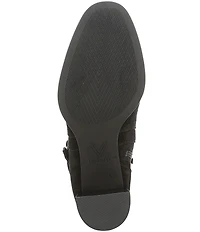 Vionic Vivette Suede Buckle Hardware Strap Ankle Booties