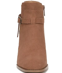 Vionic Vivette Suede Buckle Hardware Strap Ankle Booties