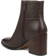 Vionic Vynn Leather Dress Ankle Booties