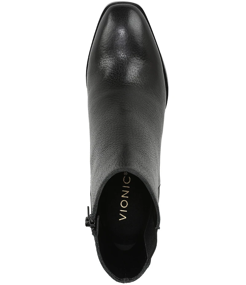Vionic Vynn Leather Dress Ankle Booties