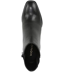 Vionic Vynn Leather Dress Ankle Booties